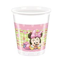 BICCHIERE PLASTICA 200CC PZ.8 MINNIE BABY