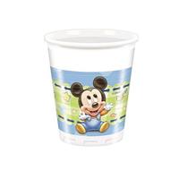 BICCHIERE PLASTICA 200CC PZ.8 MICKEY BABY