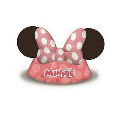 CAPPELLO CARTA SAGOMATO MINNIE ROSA PZ.6