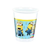 BICCHIERE PLASTICA 200CC PZ.8 MINIONS