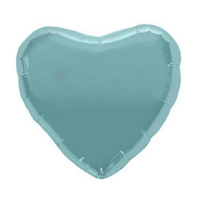 PALLONE FOIL CUORE CM.45 CELESTE