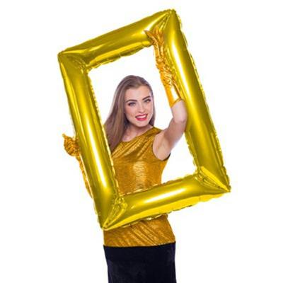 CORNICE GONFIABILE AD ARIA SELFIE FRAME GOLD 85X60