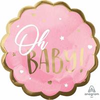 PALLONE FOIL PINK BABY GIRL CM.55