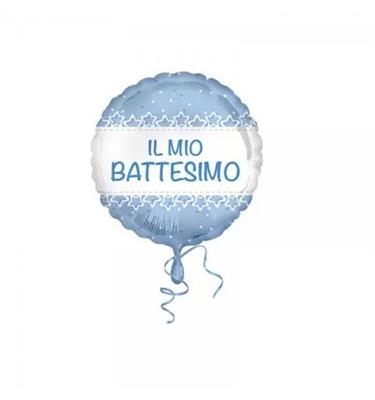 PALLONE FOIL D.45 IL MIO BATTESIMO CELESTE