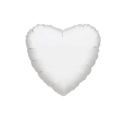 PALLONE FOIL CUORE BIANCO CM. 80