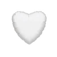 PALLONE FOIL CUORE BIANCO CM. 80