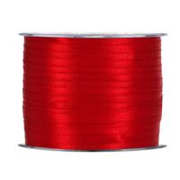 NASTRO DOPPIO RASO IMPORT MM. 6 MT.100 ROSSO