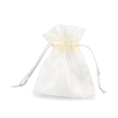 SACCHETTO ORGANZA CM.7,5 X 10 PZ.10 AVORIO