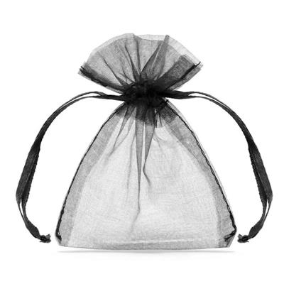 SACCHETTO ORGANZA CM.12 X17 PZ.10 NERO