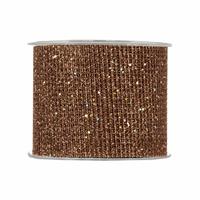 NASTRO RETE GLITTER MM.60 MT.10 COPPER