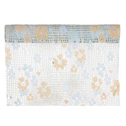 RUNNER LITTLE FLOWERS CM.28X2,5 MT. BLUE