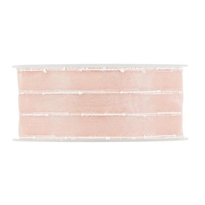 NASTRO ORGANZA NODINI MM.40X15MT. OLD PINK