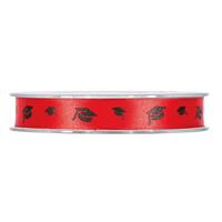 NASTRO STAMPA LAUREA MM.12 MT.25 RED BLACK