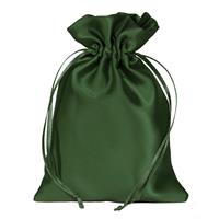 SACCHETTO MATT SATIN CM.12X17 DARK GREEN