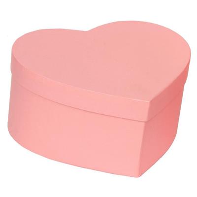 SCATOLA CUORE PINK CM.  21X21X10 H.