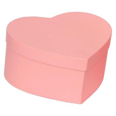 SCATOLA CUORE PINK CM.  24X24X12 H.