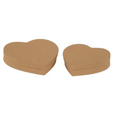 SET 2 SCATOLE CUORE CM. 24/21 AVANA