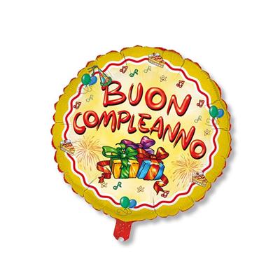 PALLONE FOIL BUON COMPLEANNO D.80