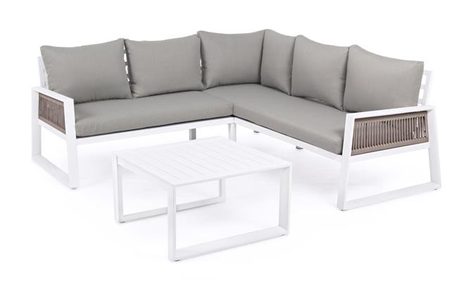 SET DIVANO ANGOLO CAPTIVA WHITE/TORTORA