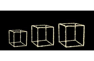 SET 3 CUBI 820 MICROLED  BIANCO CALDO