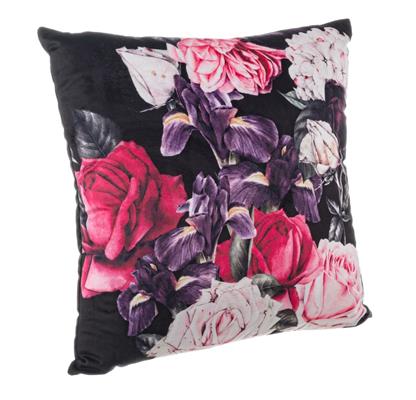 CUSCINO ROSE BLACK CM.  45X45