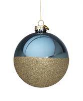 SFERA VETRO D.10 LUCIDA CON GLITTER ORO