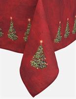 TOVAGLIA XMAS TREE ROSSO CM.140X300