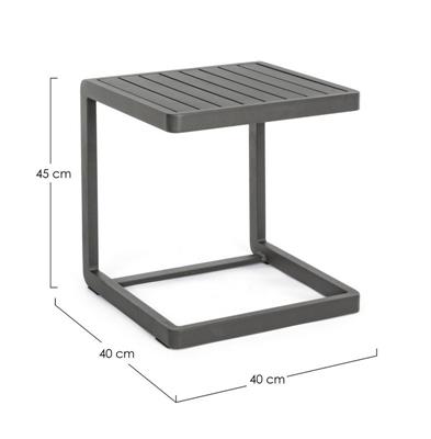 TAVOLINO KONNOR 40x40   ANTRACITE