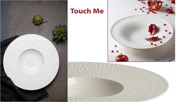 PIATTO PORCELLANA TOUCH ME BOWL CM.31