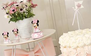 MINNIE SU NUVOLA H.90   PINK CON SHOPPERS