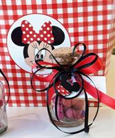 MINNIE DECORO METALLO D. 30 RED BLACK