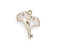 DECORO FOGLIA GINKO GOLD WHITE CM.3