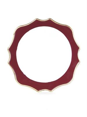 SOTTOPIATTO PVC BORDO   GOLD BORDEAUX D.34