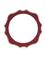 SOTTOPIATTO PVC BORDO   GOLD BORDEAUX D.34