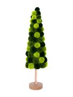 ALBERO POMPON VERDE CM. 22X80 H. POLIESTERE