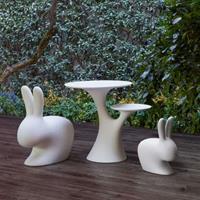 RABBIT TABLE TREE WHITE  CM.70X90X78 H. QEEBOO