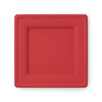 PIATTO QUADRO 20X20 PZ. 8 NATURANDA ROSSO