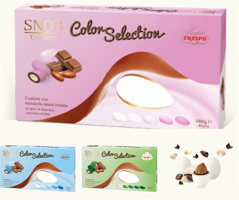 CONFETTI SNOB SELECTION AL LATTE SFUMATO CELESTE KG 1