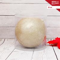 SFERA PLASTICA D.30 CM. GLITTER ORO