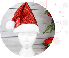 CAPPELLO BABBO NATALE   LAMINATO CM.30X44