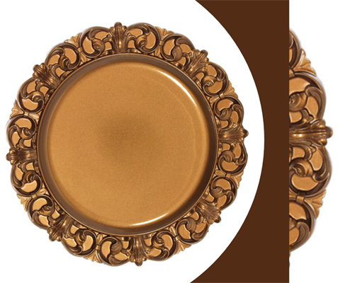 SOTTOPIATTO PVC  BRONZO D. 36