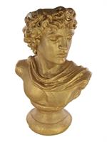 BUSTO PORTAVASO UOMO ORO CM.50X32X78 H.