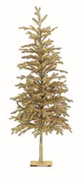 ALBERO GLITTER DORATO   H.73