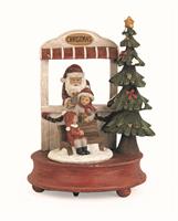 CARILLON BABBO NATALE E BIMBI DIAM.16X23,5 H.