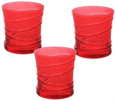 SET 3 BICCHIERI ACQUA CC.310 RED  TOGNANA