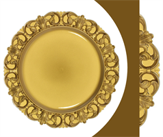 SOTTOPIATTO PVC  GOLD D. 36