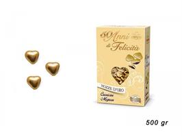 CONFETTI CUORICINI MIGNON ORO GR.500