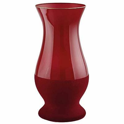 VASO OREGON VETRO BORDEAUX D.18  H.40 BORMIO