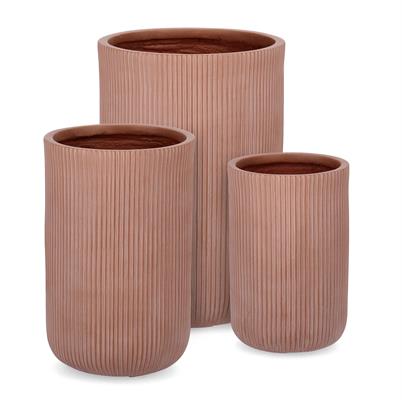 VASO CACHEPOT CILINDRO D.37 H.55 ARGILLA CORTEN