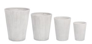 VASO CACHEPOT CILINDRO D.24 H.31 ARGILLA BIANCO